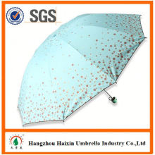 2015 Latest Factory Wholesale Parasol Print Logo poe clear folding umbrella